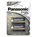 Panasonic Everyday Power LR14/C Alkaline batterijen - 2 stuks.