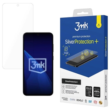 Samsung Galaxy S25 3MK SilverProtection+ Antimicrobiële Screenprotector - Doorzichtig