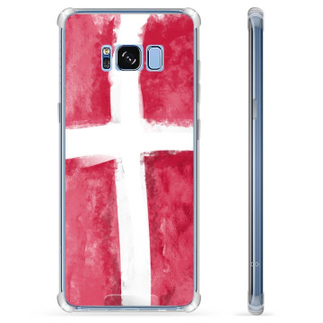 Samsung Galaxy S8+ Hybride Hoesje - Deense Vlag