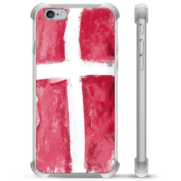 iPhone 6 / 6S Hybride Hoesje - Deense Vlag