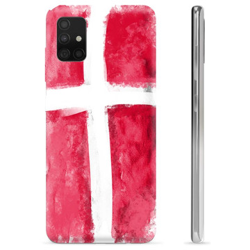 Samsung Galaxy A51 TPU Hoesje - Deense Vlag