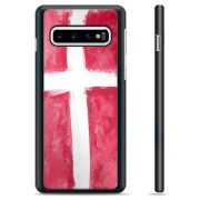 Samsung Galaxy S10 Beschermende Cover - Deense Vlag