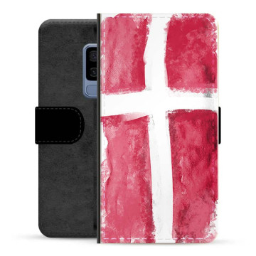 Samsung Galaxy S9 Premium Portemonnee Hoesje - Deense Vlag