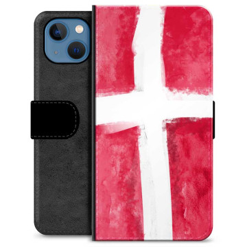 iPhone 13 Premium Portemonnee Hoesje - Deense Vlag