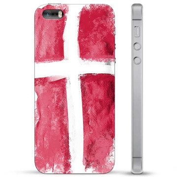 iPhone 5/5S/SE Hybride Hoesje - Deense Vlag