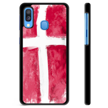 Samsung Galaxy A40 Beschermende Cover - Deense Vlag