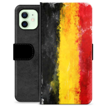 iPhone 12 Premium Portemonnee Hoesje - Duitse Vlag