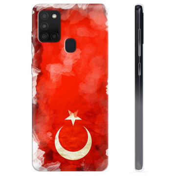 Samsung Galaxy A21s TPU Hoesje - Turkse Vlag