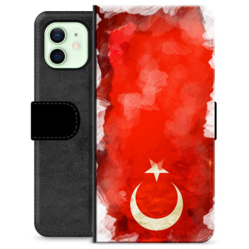 iPhone 12 Premium Portemonnee Hoesje - Turkse Vlag