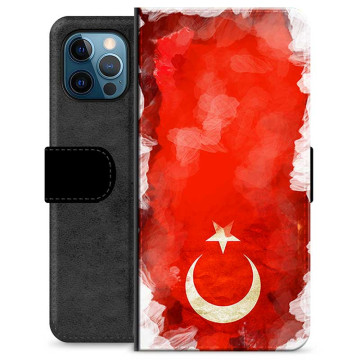 iPhone 12 Pro Premium Portemonnee Hoesje - Turkse Vlag