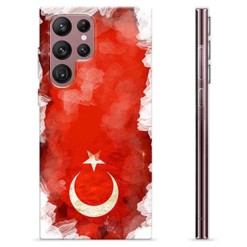 Samsung Galaxy S22 Ultra 5G TPU Hoesje - Turkse Vlag