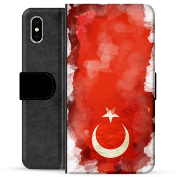 iPhone X / iPhone XS Premium Portemonnee Hoesje - Turkse Vlag