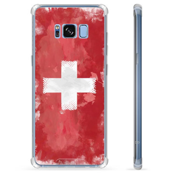 Samsung Galaxy S8 Hybride Hoesje - Zwitserse Vlag