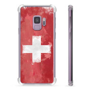 Samsung Galaxy S9 Hybride Hoesje - Zwitserse Vlag