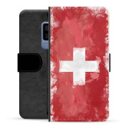 Samsung Galaxy S9 Premium Portemonnee Hoesje - Zwitserse Vlag