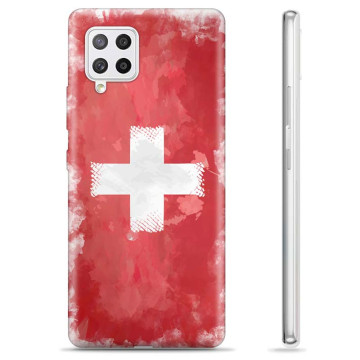 Samsung Galaxy A42 5G TPU Hoesje - Zwitserse Vlag