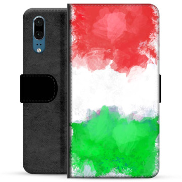 Huawei P20 Premium Portemonnee Hoesje - Italiaanse Vlag