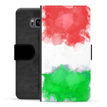 Samsung Galaxy S8 Premium Portemonnee Hoesje - Italiaanse Vlag