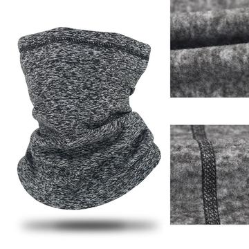 A01-WB Winter Outdoor Fietsen Gezichtsmasker Skiën Nek Sjaal Fleece Warme Nek Gaiter - Donkergrijs