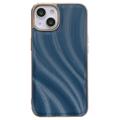 Abstract Series iPhone 14 Plus Bekleed TPU Case - Blauw