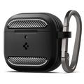 AirPods 4 Spigen Rugged Armor TPU Case - Zwart