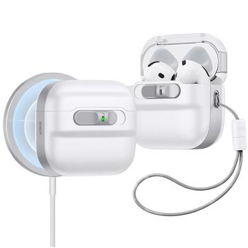 AirPods 4 ESR Pulse HaloLock-hoes - MagSafe-compatibel - Wit