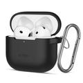 AirPods 4 Tech-Protect Silicone haaketui - Zwart