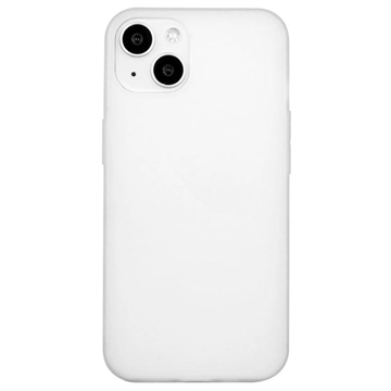 iPhone 15 Plus Anti-Vingerafdruk Mat TPU Hoesje - Wit