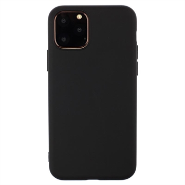 iPhone 15 Pro Anti-Vingerafdruk Mat TPU Hoesje - Zwart