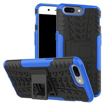 OnePlus 5 Anti-Slip Hybrid Case - Blauw / Zwart