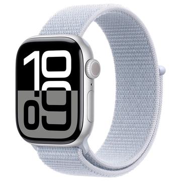 Apple Watch 10 GPS MWWD3QN/A - Aluminium, Blue Cloud Sport Loop, 46mm - Zilver