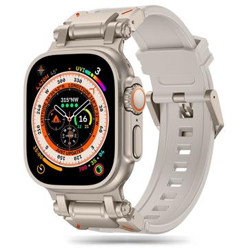 Apple Watch Series Ultra 2/Ultra/10/9/8/SE (2022)/7/SE/6/5/4/3/2/1 Tech-Protect Delta Pro bandje - 49mm/46mm/45mm/44mm/42mm - Sterrenlicht / Titanium