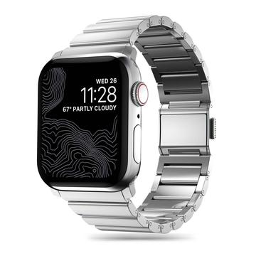 Apple Watch Series Ultra 2/Ultra/10/9/8/SE (2022)/7/SE/6/5/4/3/2/1 Tech-Protect SteelBand Roestvrij Stalen Band - 49mm/46mm/45mm/44mm/42mm