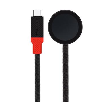 Apple Watch Tactical Recce 3:20 USB-C oplaadkabel - Rood / Zwart