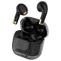 Apro 11 Bluetooth Draadloze Oortelefoon Stereo Geluid Lage Vertraging Sport Headset met 300mAh Batterij Oplaadhoes - Zwart