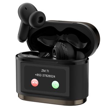 BD2 Smart Digital Display Draadloze Bluetooth Headset - Touch Screen, ANC & ENC Noise Cancelling