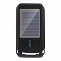 BG-1706 USB+Solar Oplaadbare Fietsverlichting Waterdicht 6 Lichtmodi Fiets Dubbele Koplamp met Claxon Alarm