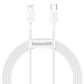 Baseus Superior-serie USB-C / Lightning-kabel - 1.5m, 20W - Wit