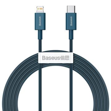 Baseus Superior-serie USB-C / Lightning-kabel - 2m, 20W - Blauw