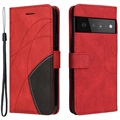 Bi-Color Series Google Pixel 6 Wallet Case - Rood