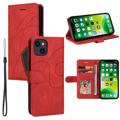 Bi-Color Series iPhone 14 Portemonnee Hoesje - Rood