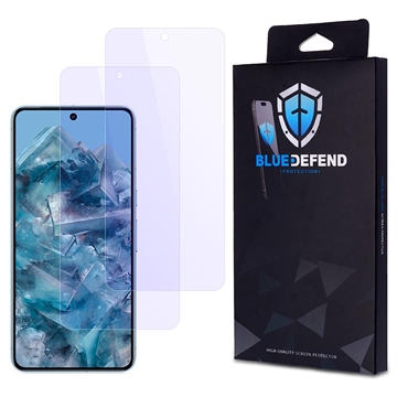 Google Pixel 8 Pro BlueDefend Anti-Blue Light Glazen Screenprotector - 2 stuks.