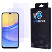 Samsung Galaxy A15 BlueDefend Anti-Blue Light Glazen Screenprotector - 2 stuks.