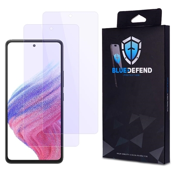 Samsung Galaxy A53 5G BlueDefend Anti-Blue Light Glazen Screenprotector - 2 stuks.