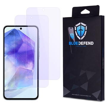 Samsung Galaxy A55 BlueDefend Anti-Blue Light Glazen Screenprotector - 2 stuks.