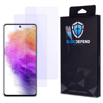 Samsung Galaxy A73 5G BlueDefend Anti-Blue Light Glazen Screenprotector - 2 stuks.