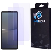 Sony Xperia 10 V BlueDefend Anti-Blue Light Glazen Screenprotector - 2 stuks.