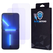 iPhone 13 Pro BlueDefend Anti-Blue Light Glazen Screenprotector - 2 stuks.