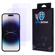 iPhone 14 Pro BlueDefend Anti-Blue Light Glazen Screenprotector - 2 stuks.