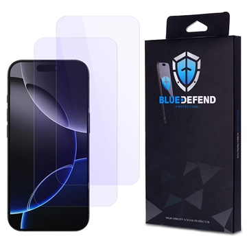 iPhone 16 Pro Max BlueDefend Anti-Blue Light Glazen Screenprotector - 2 stuks.